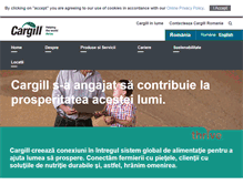 Tablet Screenshot of cargill.ro