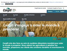 Tablet Screenshot of cargill.fr