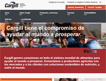 Tablet Screenshot of cargill.com.hn