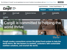 Tablet Screenshot of cargill.be